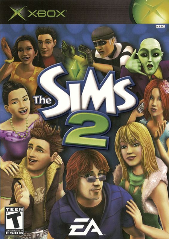 The Sims 2 box art for Xbox